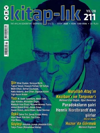 Kitap-lık Dergisi Sayı: 211 Eylül-Ekim 2020 – Yapı Kredi Yayınları kitap kapağı