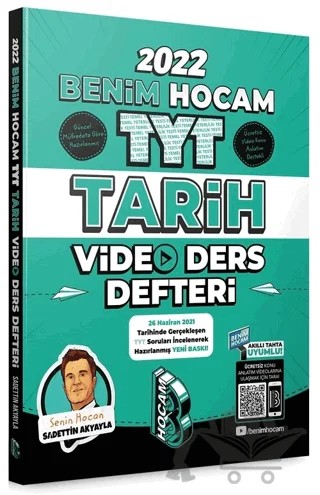 2022 TYT Tarih Ders Defteri – Sadettin Akyayla – Benim Hocam Yayınları kitap kapağı