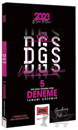 Yargı Yayınları 2023 DGS Tamamı Çözümlü 5 Deneme – Kolektif – Yargı Yayınevi kitap kapağı