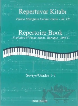 Repertuvar Kitabı - Repertoire Book – Elvan Gezek Yurtalan – Müzikalite kitap kapağı
