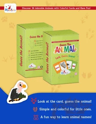Guess the Animal! (36 Cards) – Kolektif – MuseKids kitap kapağı