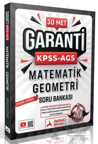 Paraf Akademi KPSS-AGS 30 Net Matematik Geometri Soru Bankası – Kollektif – Paraf Akademi kitap kapağı