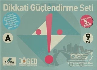 Adeda DGS Dikkati Güçlendirme Seti 3. Sınıf - 9 Yaş (3 Kitap Takım) – Osman Abalı – Adeda Yayınları kitap kapağı