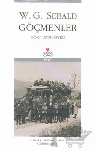 Göçmenler Dört Uzun Öykü – W. G. Sebald – Can Yayınları kitap kapağı