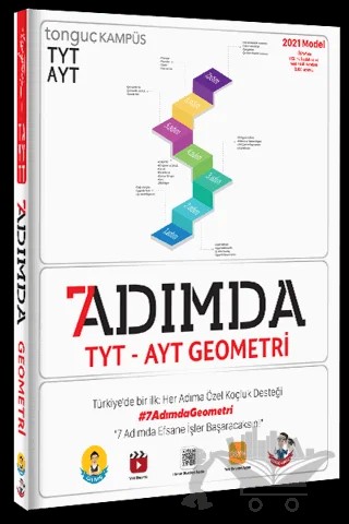 7 Adımda TYT-AYT Geometri Soru Bankası – Kolektif – Tonguç Akademi kitap kapağı