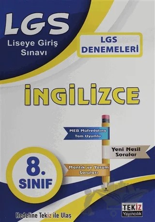 LGS İngilizce Denemesi 8. Sınıf – Kolektif – Tekiz Yayıncılık kitap kapağı