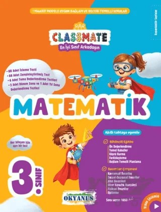3. Sınıf Classmate Matematik Soru Bankası – Serpil Ertuna – Okyanus Yayınları kitap kapağı