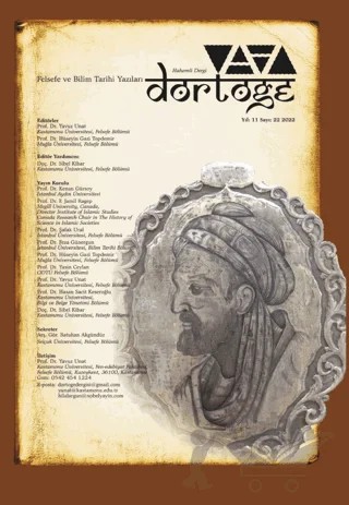 Dörtöğe Felsefe ve Bilim Tarihi Yazıları Hakemli Dergi Yıl:11 Sayı:22 – Dörtöğe Dergisi kitap kapağı