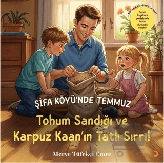 Şifa Köyü’nde Temmuz – Tohum Sandığı ve Karpuz Kaan’ın Tatlı Sırrı! – Merve Tüfekçi Emre – Cinius Yayınları kitap kapağı