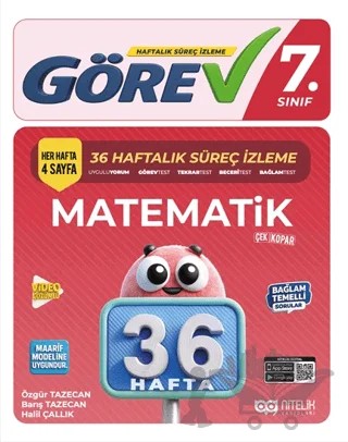 7. Sınıf Görev Matematik 36 Haftalık Süreç İzleme Kitabı – Kolektif – Nitelik Yayınları kitap kapağı