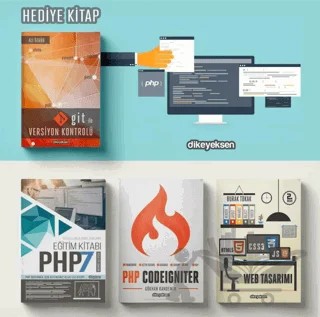 PHP Eğitim Seti (4 Kitap Takım) – Ali Özgür, Burak Tokak, Gökhan Kandemir, Mehmet Ali Uysal – Dikeyeksen Yayın Dağıtım kitap kapağı