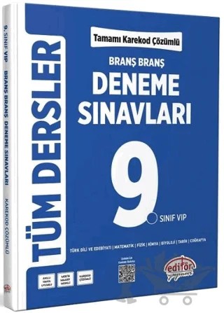 9. Sınıf Tüm Dersler Ünite Ünite Deneme Sınavları Çözümlü – Kolektif – Editör Yayınevi kitap kapağı
