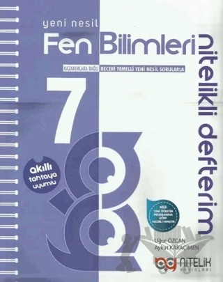 7. Sınıf Nesil Defter Fen Bilimleri – Uğur Özcan, Aykut Karaçimen – Nitelik Yayınları - Bayilik kitap kapağı
