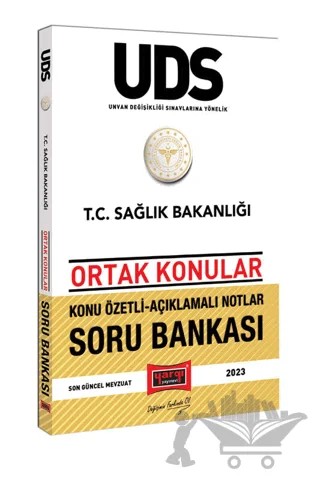 Yargı Yayınları 2023 Sağlık Bakanlığı UDS Unvan Değişikliği Sınavlarına Yönelik Konu Özetli Açıklamalı Soru Bankası – Kolektif – Yargı Yayınevi kitap kapağı