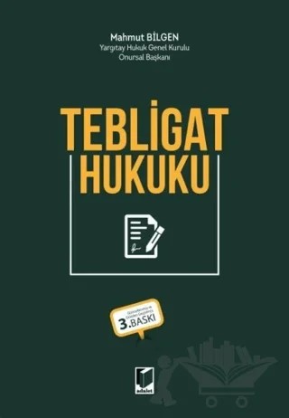 Tebligat Hukuku – Mahmut Bilgen – Adalet Yayınevi kitap kapağı