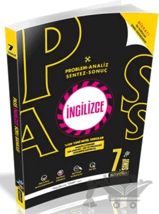 7. Sınıf İngilizce PASS Soru Bankası – Kolektif – Startfen Yayınları kitap kapağı