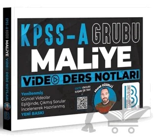 KPSS A Grubu Maliye Video Ders Notları – Murat Güzelli – Benim Hocam Yayınları kitap kapağı