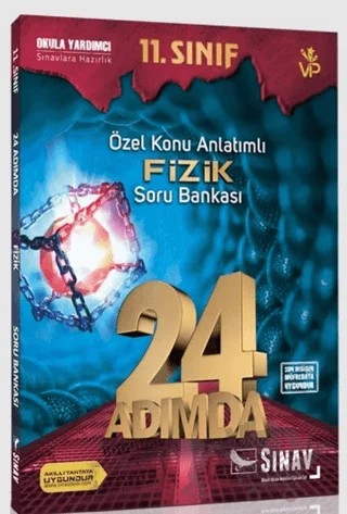 11. Sınıf 24 Adımda Özel Konu Anlatımlı Fizik Soru Bankası – Kolektif – Sınav Yayınları kitap kapağı