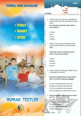 Temel Dini Bilgiler (Yaprak Test) – Kolektif – Kampanya Kitapları - Erkam kitap kapağı