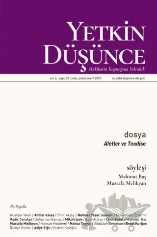 Yetkin Düşünce Dergisi Yıl: 6 Sayı: 21 - Ocak, Şubat, Mart 2023 – Yetkin Düşünce Dergisi kitap kapağı