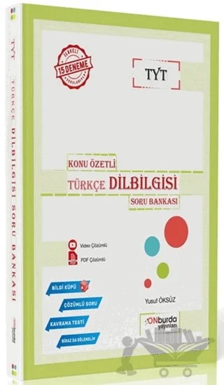 TYT Türkçe Dil Bilgisi Konu Özetli Soru Bankası – Kolektif – ONburda Yayınları kitap kapağı
