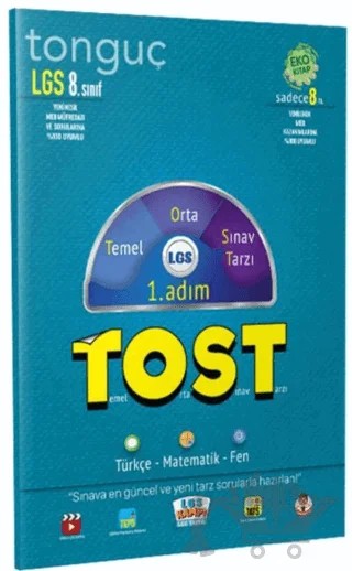 8. Sınıf LGS Tost 1. Adım – Kolektif – Tonguç Akademi kitap kapağı