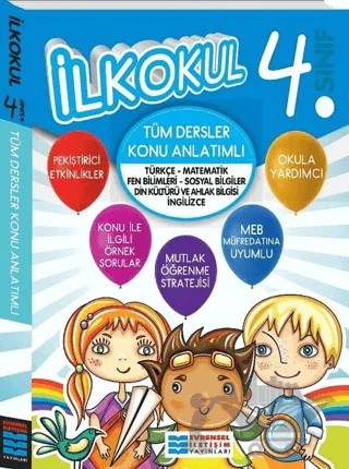 4. Sınıf Tüm Dersler Konu Anlatımlı – Kolektif – Evrensel İletişim Yayınları kitap kapağı