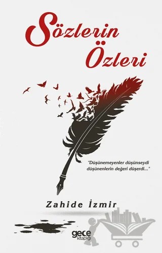Sözlerin Özleri – Zahide İzmir – Gece Kitaplığı kitap kapağı