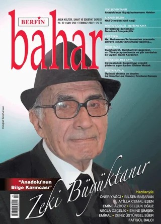 Berfin Bahar Aylık Kültür Sanat ve Edebiyat Dergisi Sayı: 293 Temmuz 2022 – Berfin Bahar Dergisi kitap kapağı
