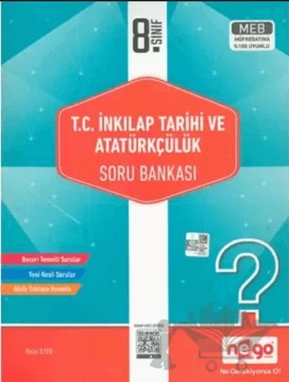 LGS 8. Sınıf İnkılap Tarihi Soru Bankası – Halis İLTER – Nego Yayınları kitap kapağı