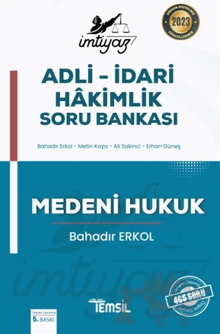 İmtiyaz Adli - İdari Hakimlik Soru Bankası Medeni Hukuk – Bahadır Erkol – Temsil Kitap kitap kapağı