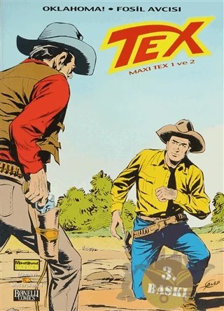 Efsanevi Tex Maceraları Sayı: 4 Maxi Tex 1 ve 2 Oklahoma - Fosil Avcısı – Giancarlo Berardi – Oğlak Yayıncılık kitap kapağı