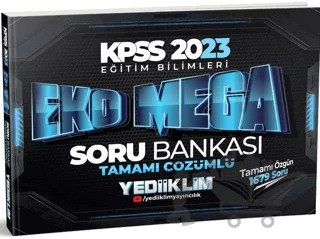 2023 KPSS Eğitim Bilimleri Eko Mega Tamamı Çözümlü Soru Bankası – Kolektif – Yediiklim Yayınları kitap kapağı