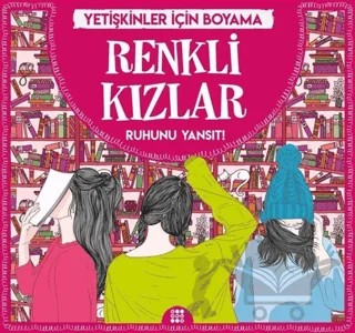Renkli Kızlar - Yetişkinler İçin Boyama – Gizem Ulaş – Dokuz Yayınları kitap kapağı