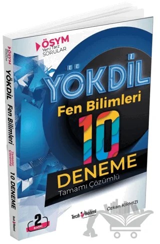 YÖKDİL Fen Bilimleri 10 Çözümlü Deneme – Özkan Kırmızı – Tercih Akademi Yayınları kitap kapağı