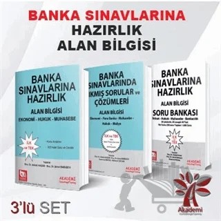 Banka Sınavlarına Hazırlık Alan Bilgisi (3 Kitap Takım) – Kolektif – Akademi Consulting Training kitap kapağı