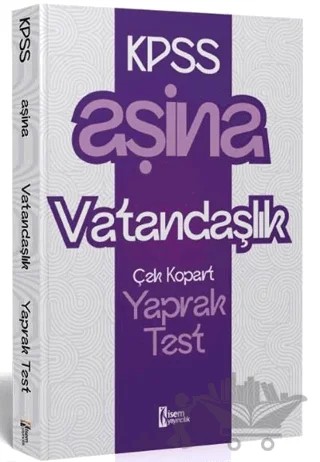 2025 KPSS Aşina Vatandaşlık Çek Kopart Yaprak Test – Kolektif – İSEM Yayıncılık kitap kapağı