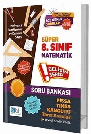 8. Sınıf Süper Matematik Soru Bankası – Zeynel Abidin Önel – Bulut Eğitim ve Kültür Yayınları kitap kapağı