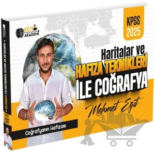 Mehmet Eğit MEB-AGS KPSS Haritalar ve Hafıza Teknikleriyle Coğrafya – Mehmet Eğit – Eğit Akademi kitap kapağı