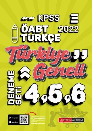 2022 KPSS ÖABT Türkçe 4-5-6 (3'lü Deneme) – Kolektif – Pegem Akademi Yayıncılık kitap kapağı