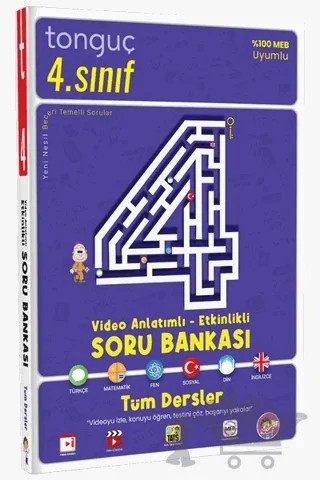 4. Sınıf Tüm Dersler Video Anlatımlı - Etkinlikli Soru Bankası – Kolektif – Tonguç Akademi kitap kapağı
