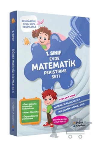 1. Sınıf Evde Matematik Pekiştirme Seti (3 Kitap Takım) – Kolektif – Doğan Egmont Yayıncılık kitap kapağı