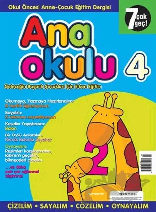 Anaokulu Sayı: 4 Anne-Çocuk Eğitim Dergisi – Boyut Yayın Grubu kitap kapağı