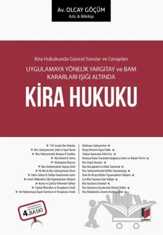 Kira Hukuku – Olcay Göçüm – Adalet Yayınevi kitap kapağı