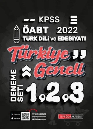2022 KPSS ÖABT Türk Dili ve Edebiyatı 1-2-3 (3'lü Deneme) – Kolektif – Pegem Akademi Yayıncılık kitap kapağı