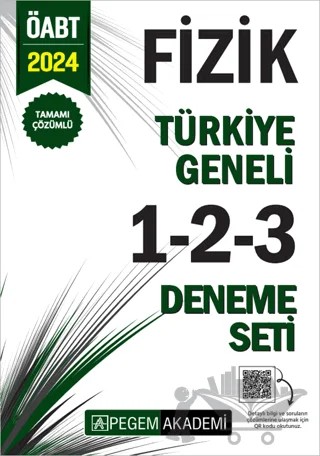 2024 KPSS ÖABT Fizik Tamamı Çözümlü Türkiye Geneli 1-2-3 (3'lü Deneme Seti) – Kolektif – Pegem Akademi Yayıncılık kitap kapağı