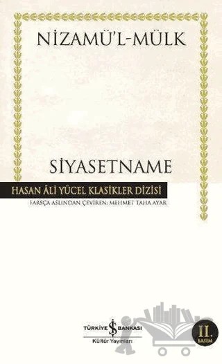 Siyasetname – Nizamülmülk – İş Bankası Kültür Yayınları kitap kapağı