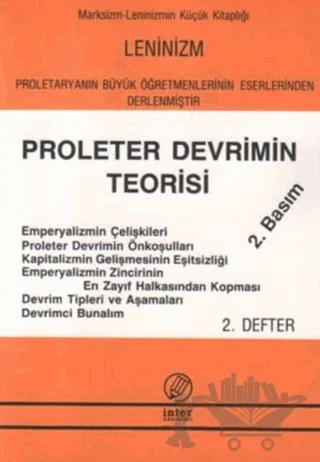 Proleter Devrimin Teorisi – Kolektif – İnter Yayınları kitap kapağı
