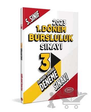 5. Sınıf Bursluluk Sınavı Tamamı Çözümlü 3 Fasikül Deneme Sınavı – Turgut Meşe – Data Yayınları kitap kapağı