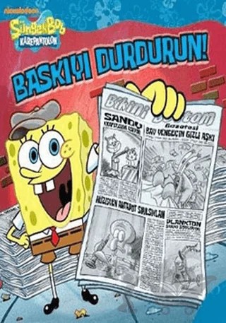 Sünger Bob - Baskıyı Durdurun! – Steven Banks – Doğan Egmont Yayıncılık kitap kapağı